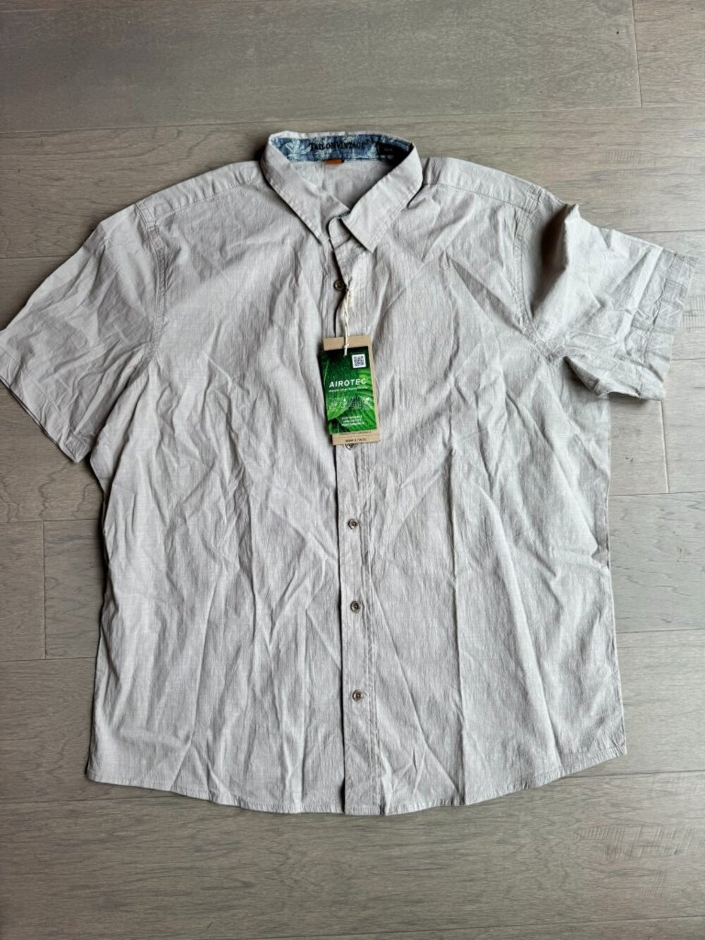 Tailor Vintage Airotec Performance Shirt Men’s XL Gray Stretch NWT $108